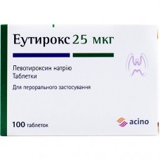 ЭУТИРОКС, табл. 25 мкг блистер, №100, Merck KGaA (Германия)