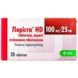 ЛОРИСТА® HD, табл. п/плен. оболочкой 100 мг + 25 мг, №30, KRKA d.d. Novo Mesto (Словения)