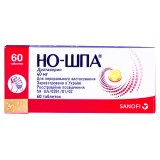 НО-ШПА®, табл. 40 мг контейнер дозирующ., №60, Санофи-Авентис Украина (Украина)