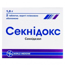 СЕКНИДОКС, табл. п/о 1 г блистер, №2, World Medicine (Грузия) СЕКНИДОКС, табл. п/о 1 г блистер, №2, World Medicine (Грузия)