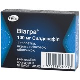 ВИАГРА®, табл. п/плен. оболочкой 100 мг блистер, №1, Pfizer Inc. (США)