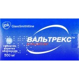 ВАЛЬТРЕКС™, табл. п/о 500 мг блистер, №10, GlaxoSmithKline Export (Великобритания)