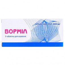 ВОРМИЛ, табл. жев. 400 мг блистер, №3, Mili Healthcare (Великобритания)